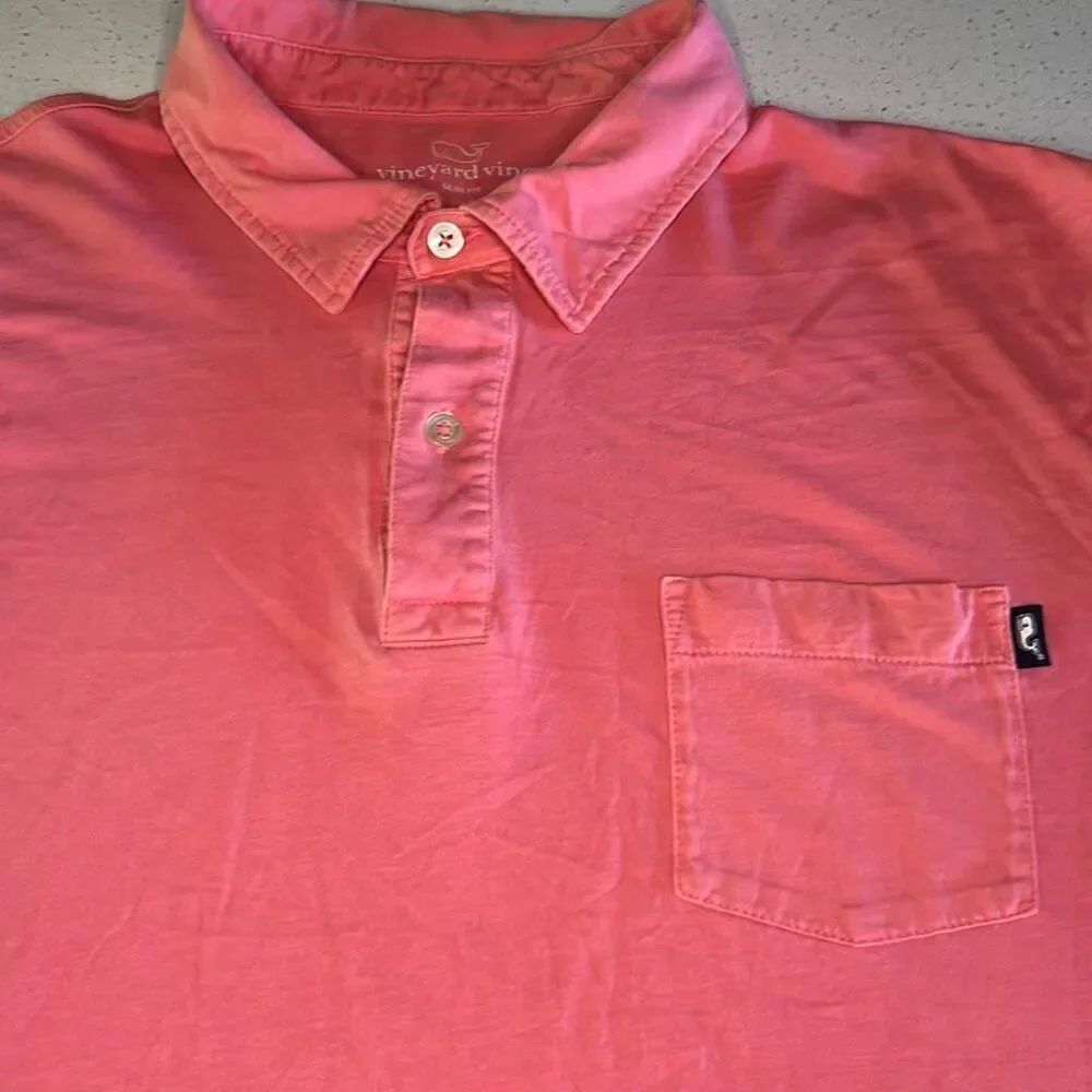Vineyard Vines Slim Fit Pima Cotton Polo Mens Large
